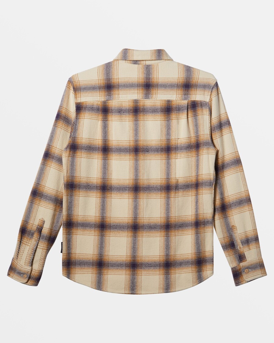 Quik Silver DNA Long Sleeve Flannel Shirt - Fog DNA Flannel