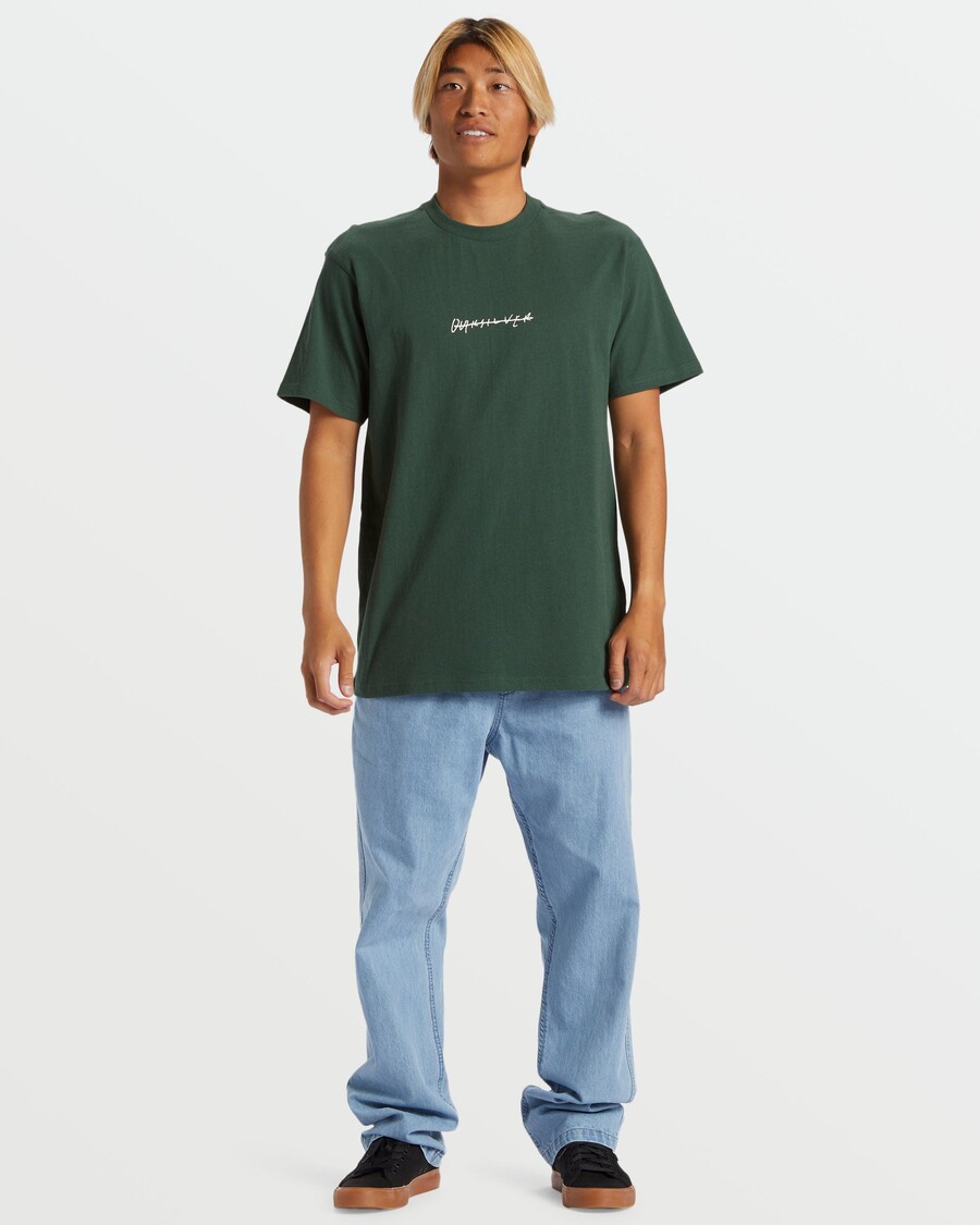 Quik Silver Rushed Logo Dna T-paita - Metsä