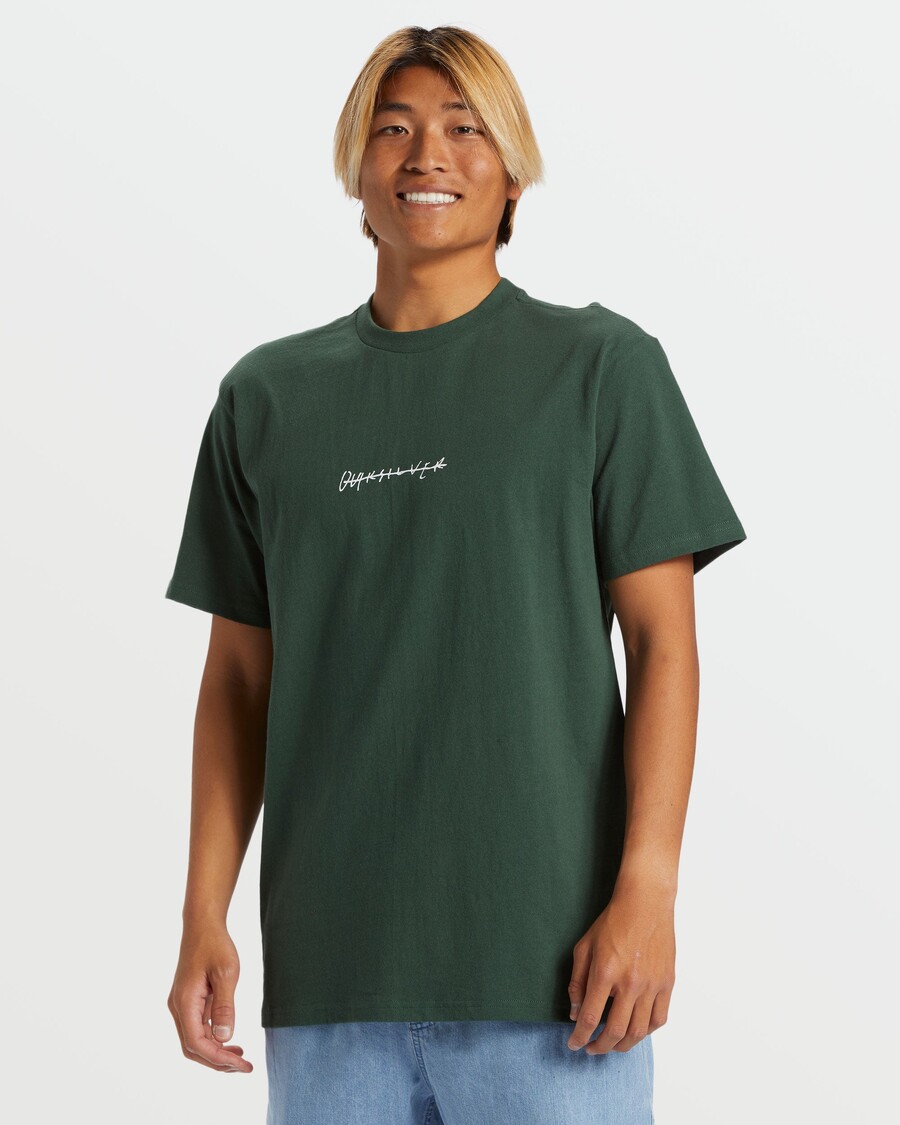 Quik Silver Rushed Logo Dna T-paita - Metsä