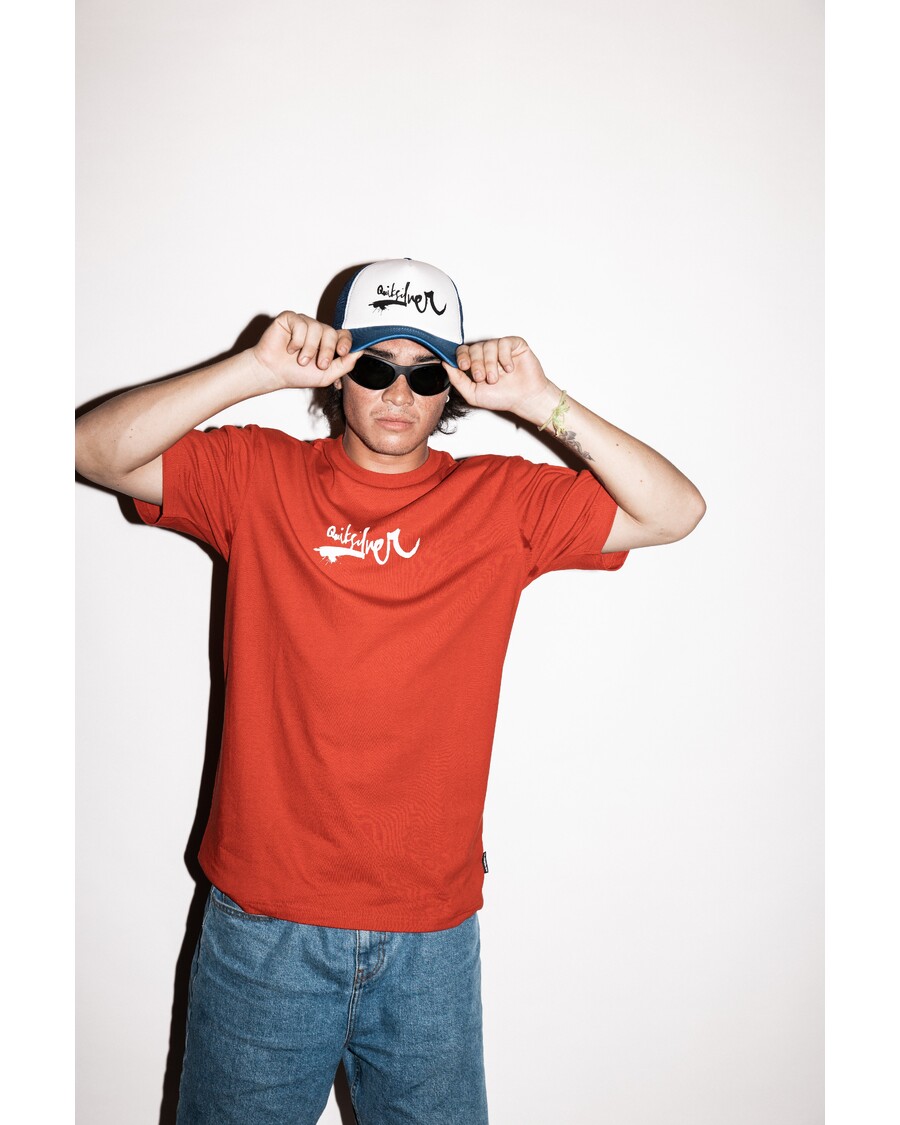 Quik Silver DNA Impaired Logo T-Shirt - Salsa