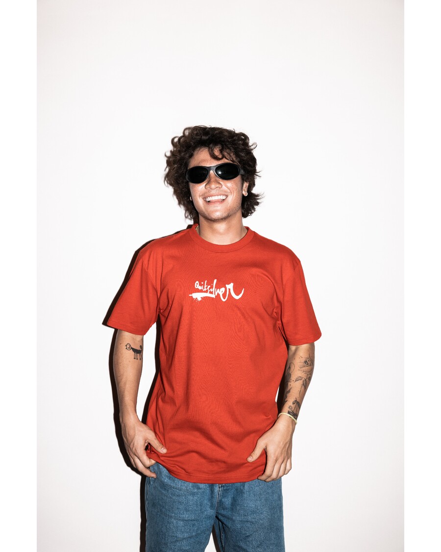 Quik Silver DNA Impaired Logo T-Shirt - Salsa