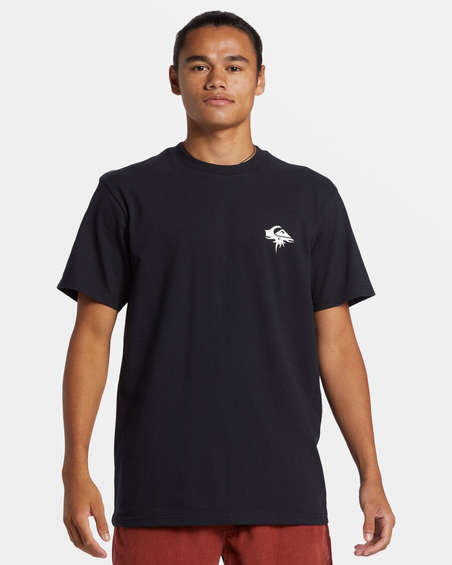 Majica S Kratkimi Rokavi Quik Silver Thorn Logo Dna - črna