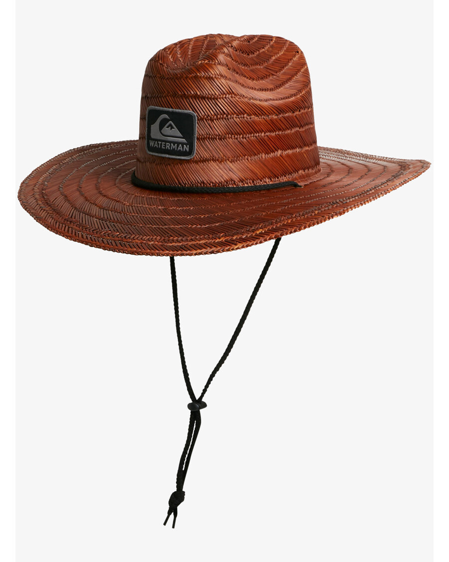 Quiksilver Waterman The Tier Strå Lifeguard Lue - Mørkebrun