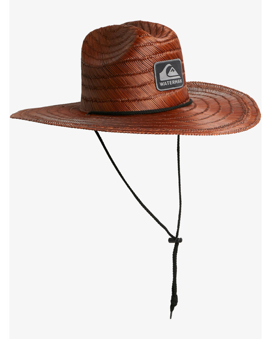 Quiksilver Waterman The Tier Strå Lifeguard Lue - Mørkebrun