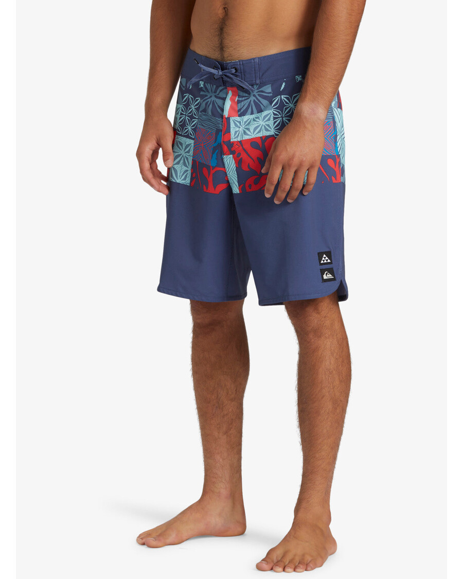 Quiksilver Surfsilk Hawaii Block 19" Boardshorts - Azul Corona