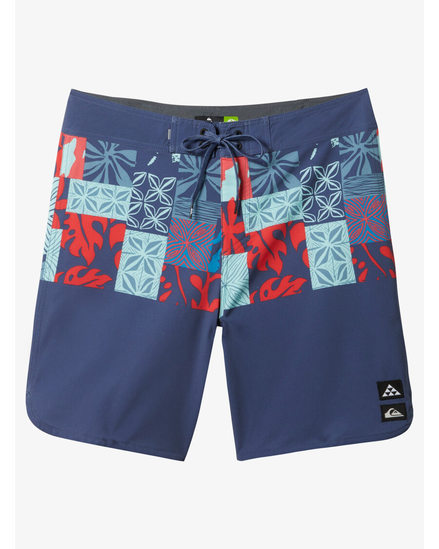 Quiksilver Surfsilk Hawaii Block 19" Boardshortky - Korunkové Modré
