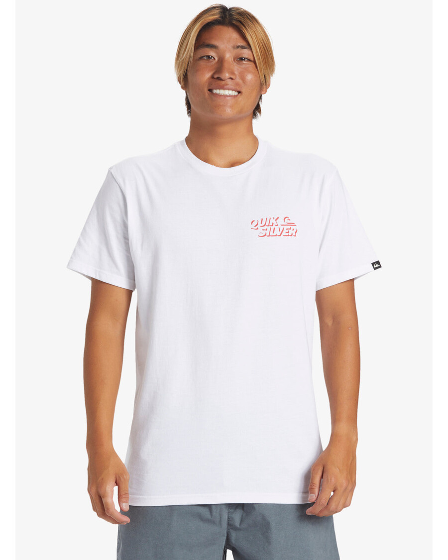 Tričko Quik Silver Shadow Knock - Biele