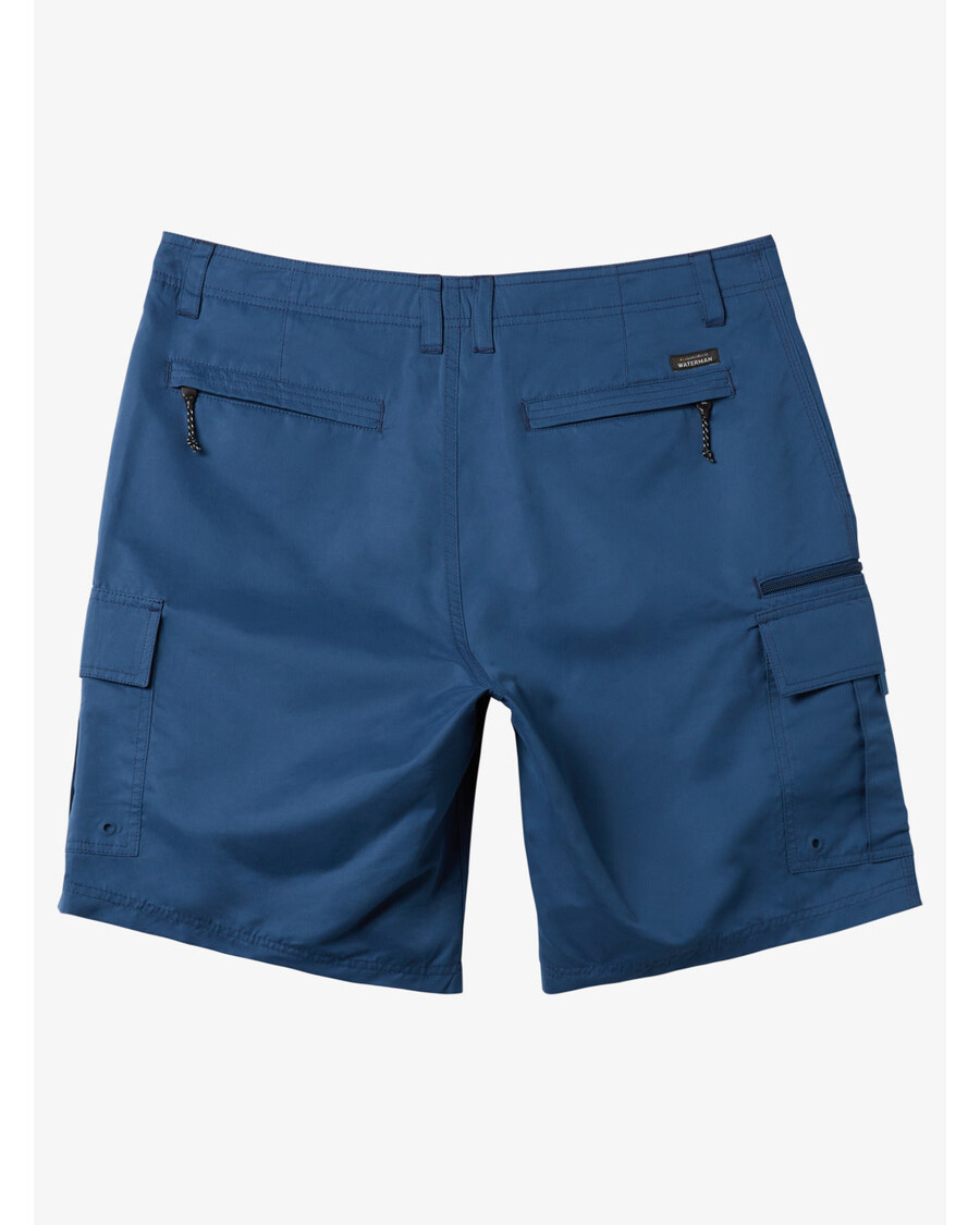 クイックシルバー ウォーターマン モルディブ環礁 20 インチ カーゴ ショーツ - エンサイン ブルー