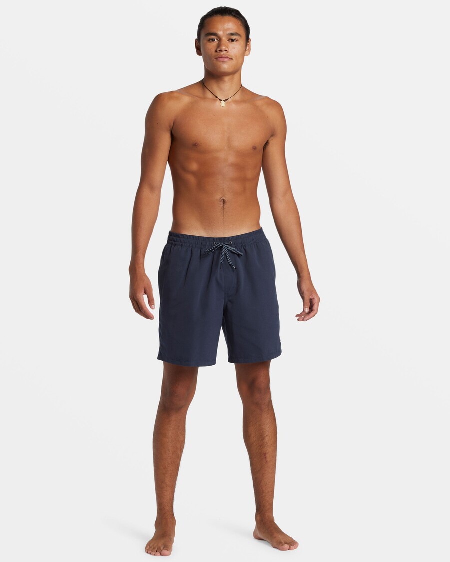 Quik Silver Everyday Solid 17" Swim Trunks - Dark Navy