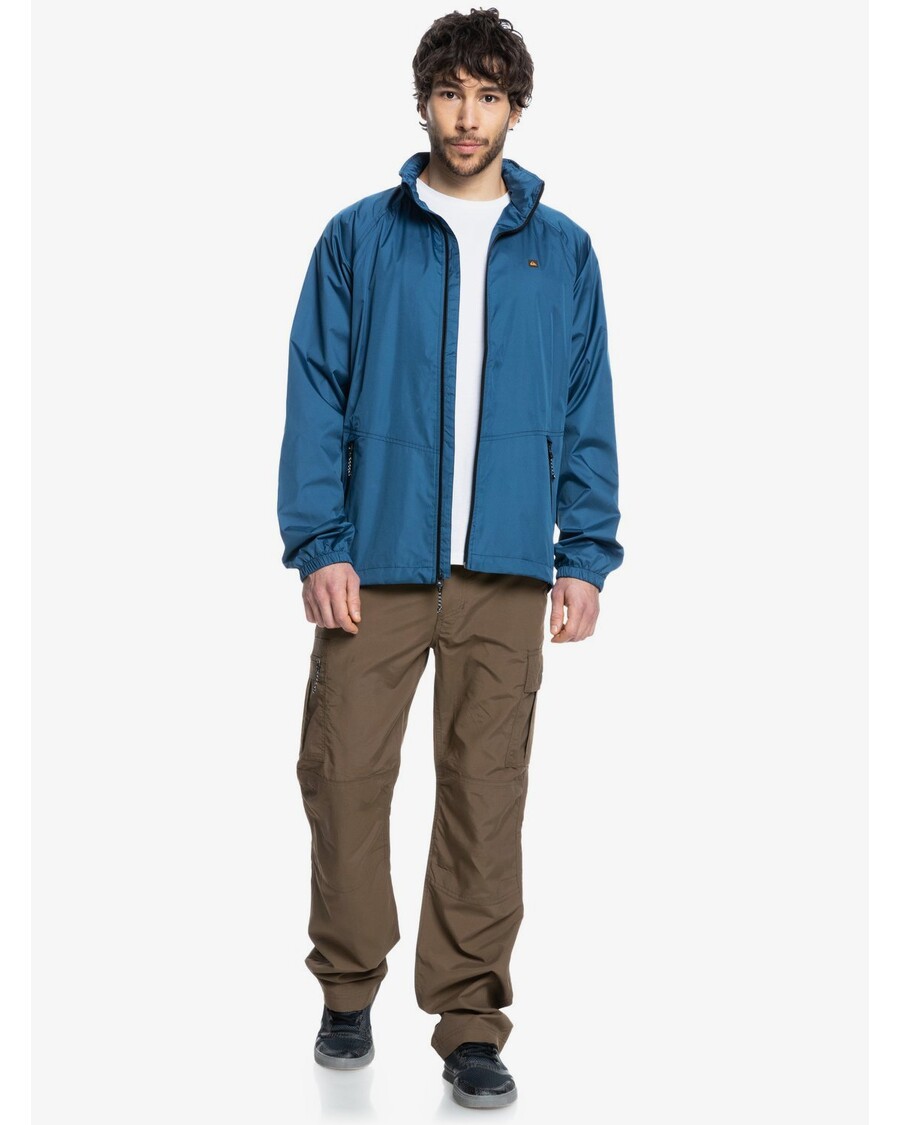 „quik“ Sidabro Spalvos „waterman Shell“ Smūgiams Atsparus Vandeniui Lengvas Mini „ripstop“ Vėjo Megztinis - Mėlynas