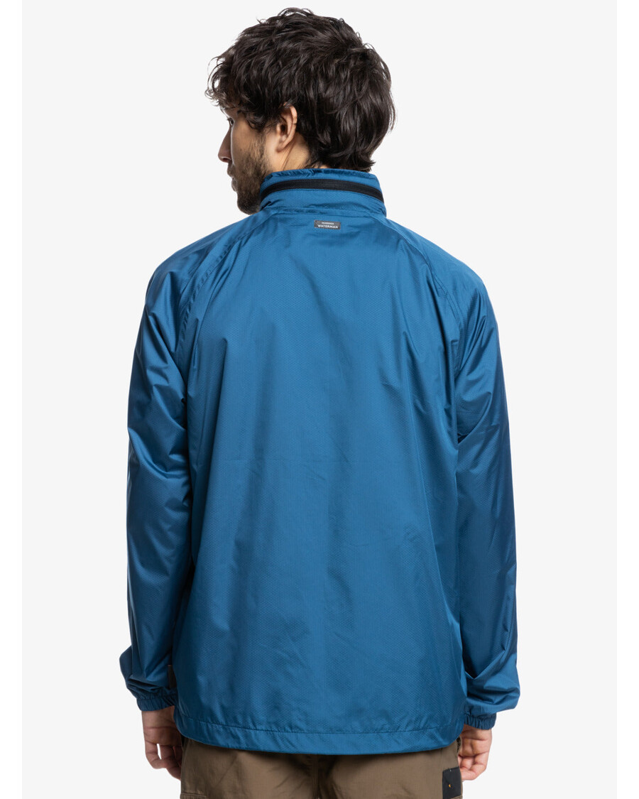 „quik“ Sidabro Spalvos „waterman Shell“ Smūgiams Atsparus Vandeniui Lengvas Mini „ripstop“ Vėjo Megztinis - Mėlynas