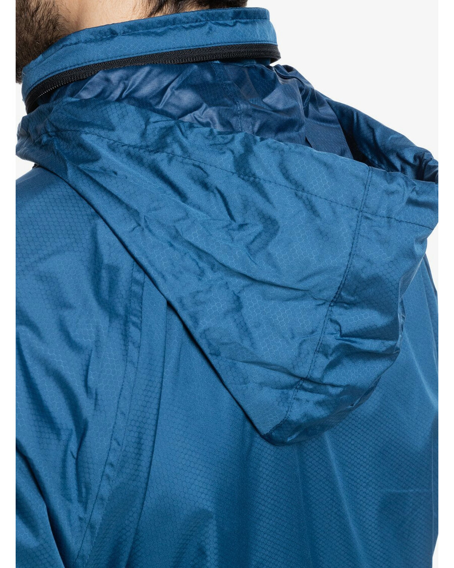 „quik“ Sidabro Spalvos „waterman Shell“ Smūgiams Atsparus Vandeniui Lengvas Mini „ripstop“ Vėjo Megztinis - Mėlynas