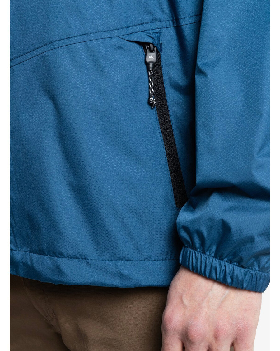 „quik“ Sidabro Spalvos „waterman Shell“ Smūgiams Atsparus Vandeniui Lengvas Mini „ripstop“ Vėjo Megztinis - Mėlynas