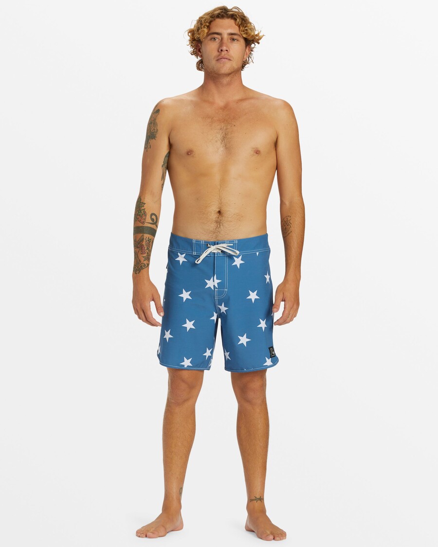 Quiksilver Eredeti Fésűkagyló Jester 18"-os Deszkanadrág - Csillag Zafír
