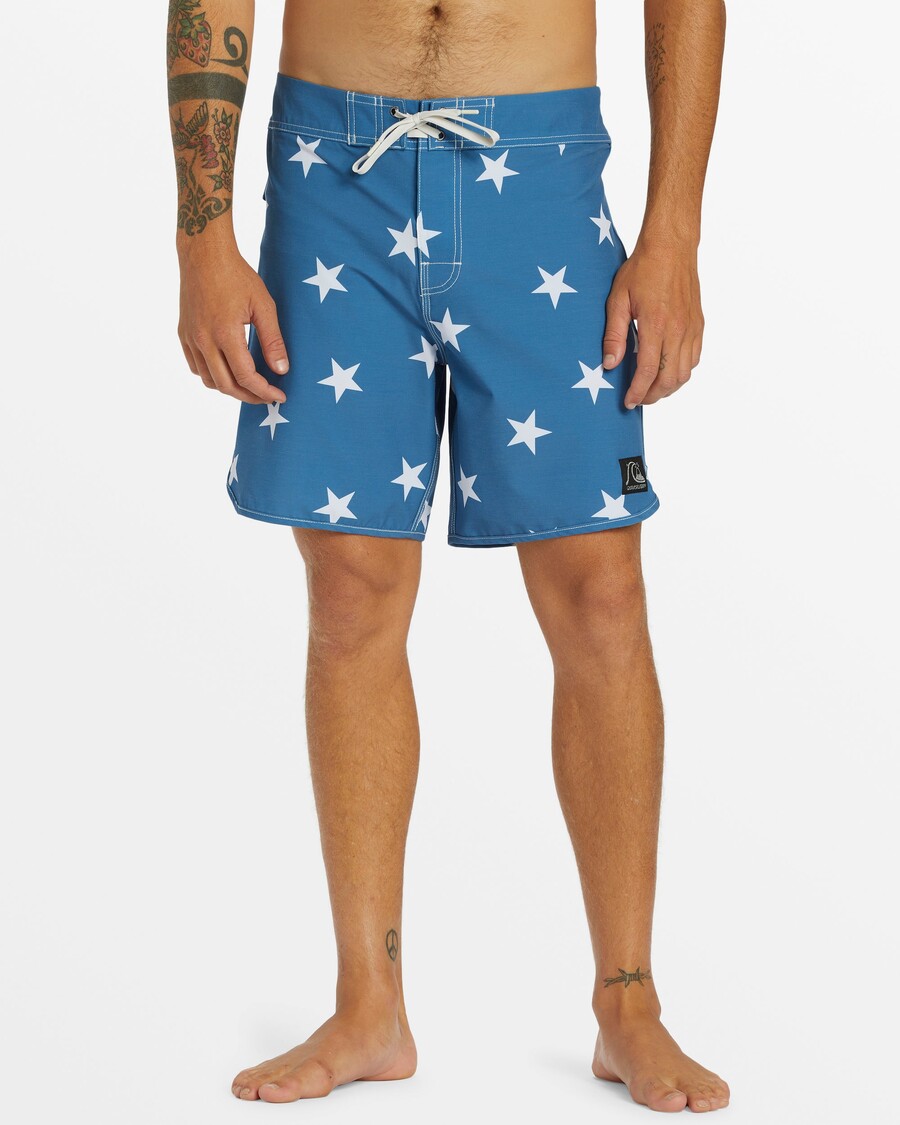 Quiksilver Alkuperäiset Scallop Jester 18" Boardshortsit - Tähtisafiiri