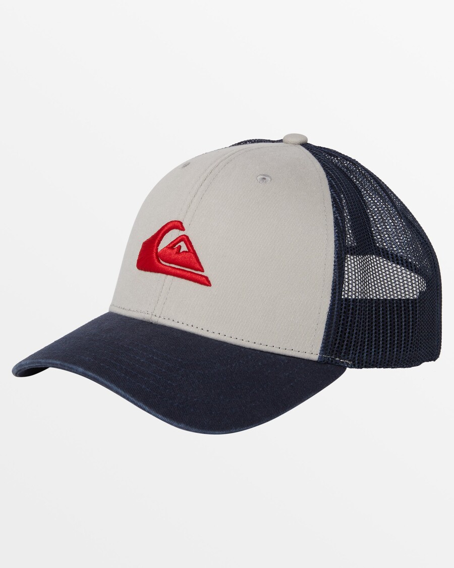 Quiksilver Grounder Trucker Klobúk - Strieborná Breza