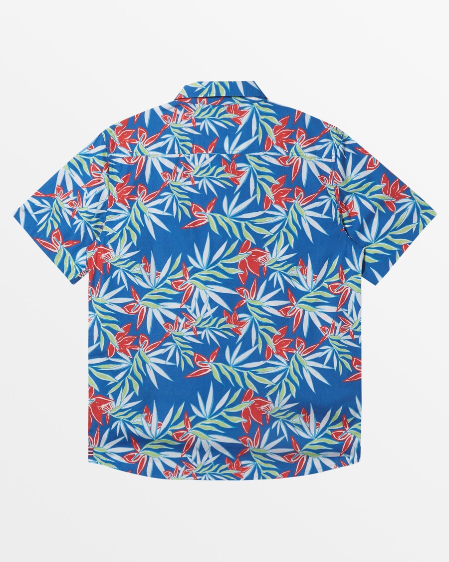 Quiksilver Hawaï Feelin Overhemd Met Korte Mouwen En Bloemen -