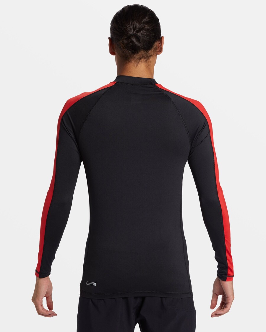 Quik Silver Griff Long Sleeve Surf Tee - Black