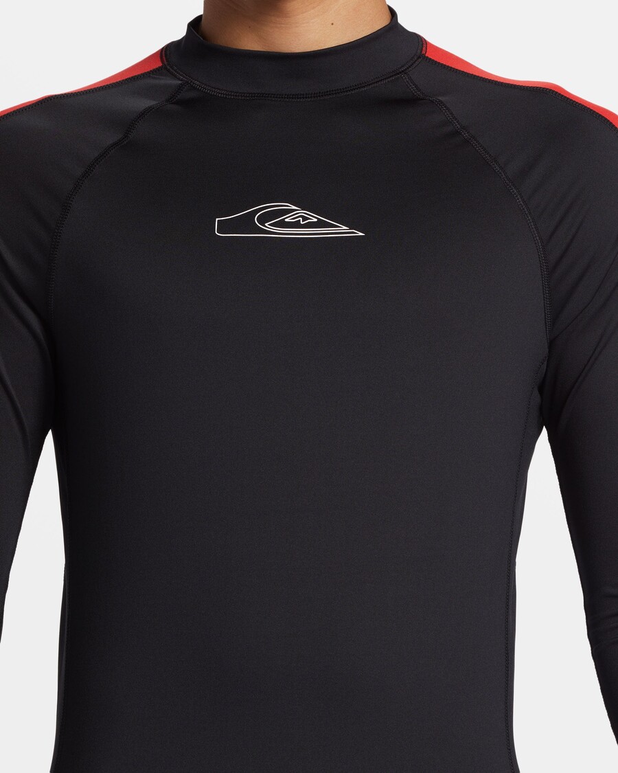 Quik Silver Griff Long Sleeve Surf Tee - Black