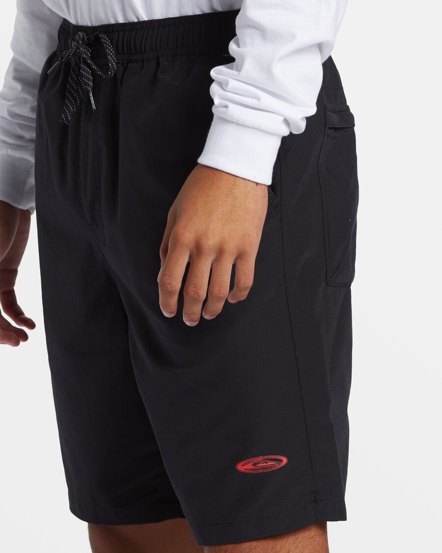 מכנסי Quiksilver Griff Taxer - שחורים