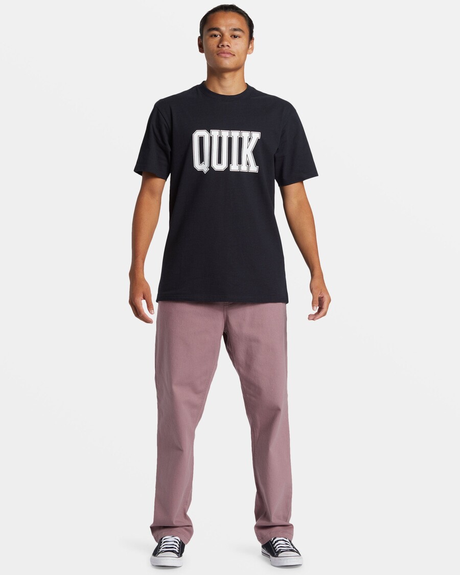 Quiksilver Griff Quik Póló - Fekete