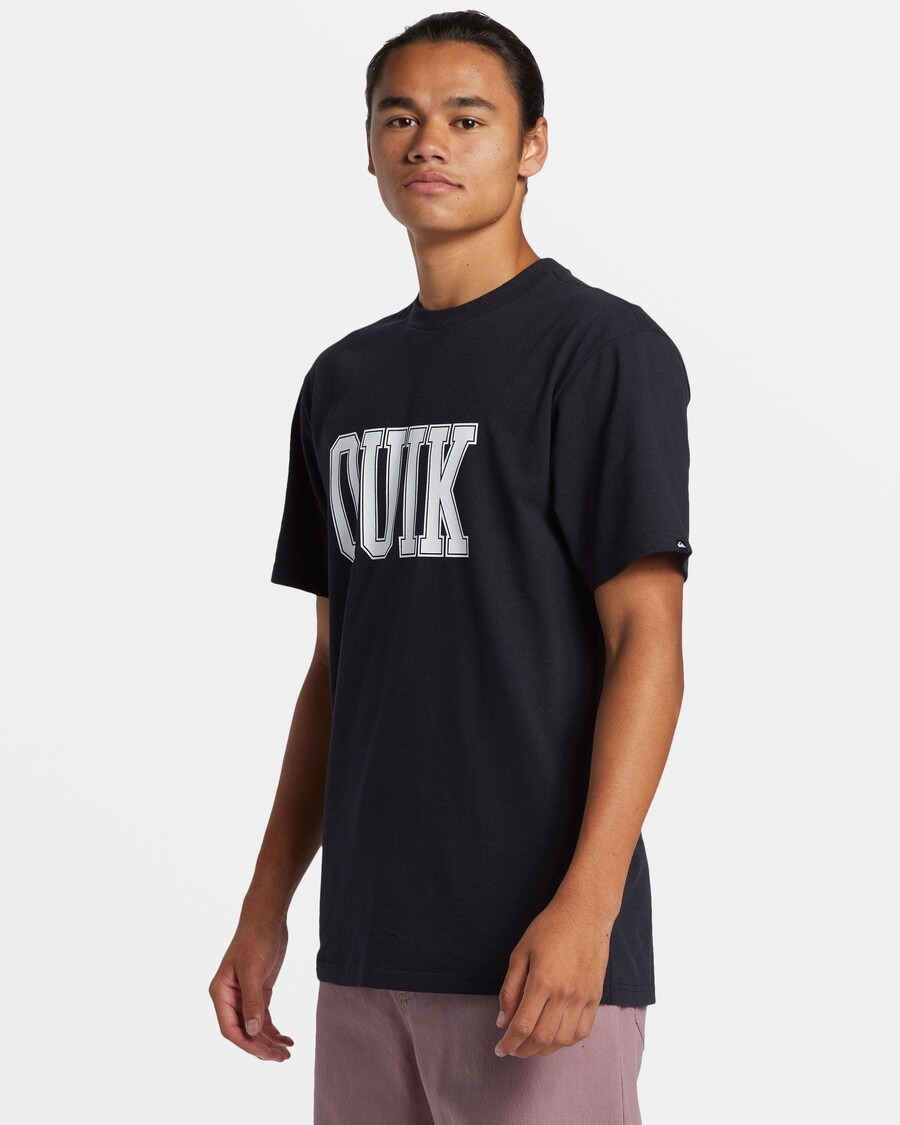 Quiksilver Griff Quik Póló - Fekete