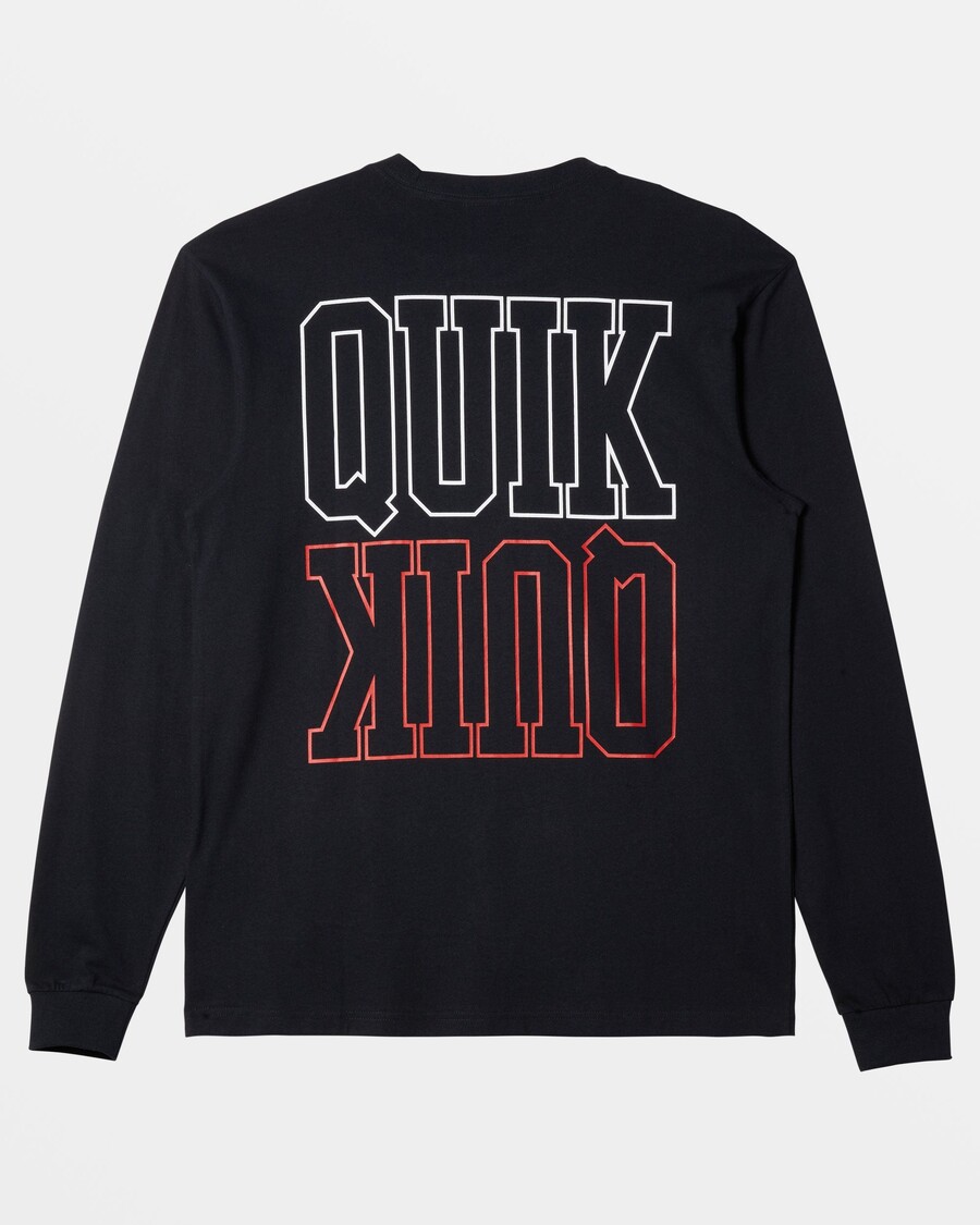 Quiksilver Griff Hosszú Ujjú Póló - Fekete