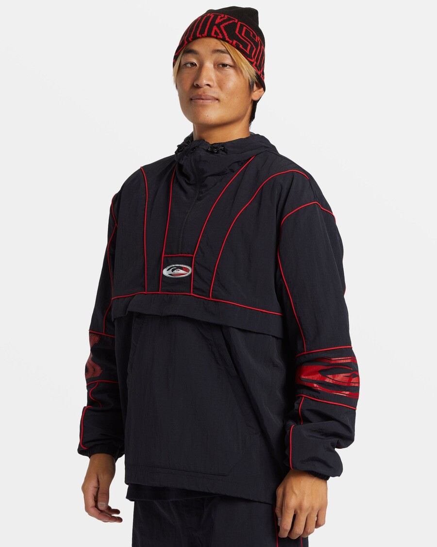 Куртка Quiksilver Griff Surf с полумолнией - черный