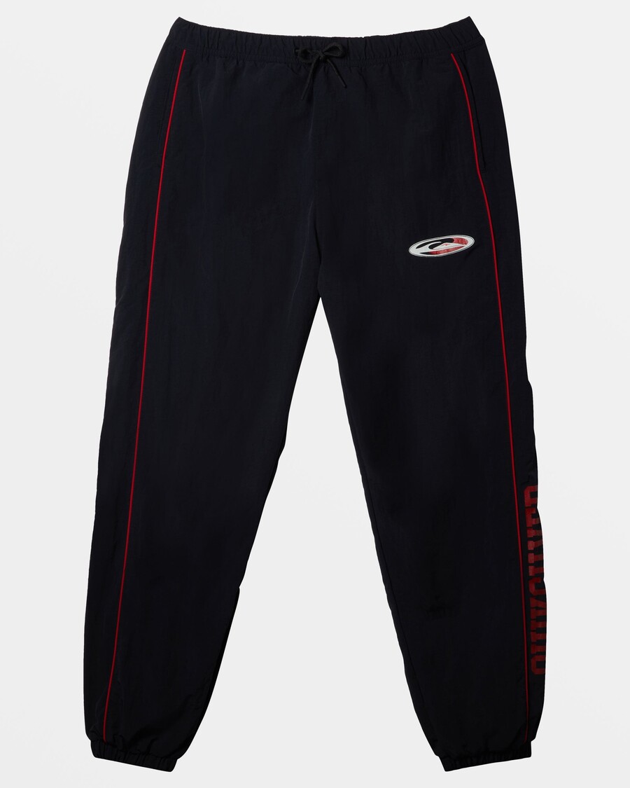 Quik Silver Griff Elastic Waist Track Pants - Black