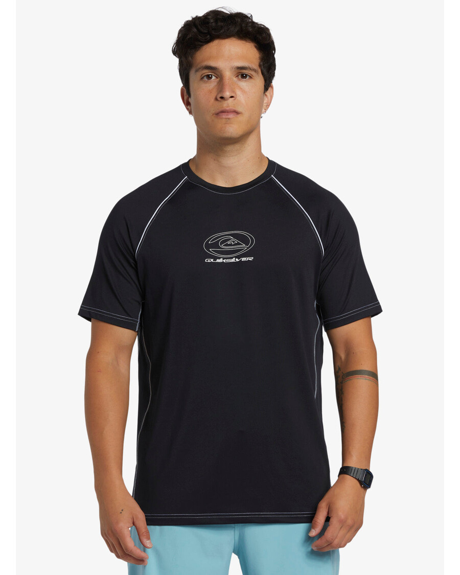 Quik Silver Saturn Surf Tee Short Sleeve Surf Tee - Black