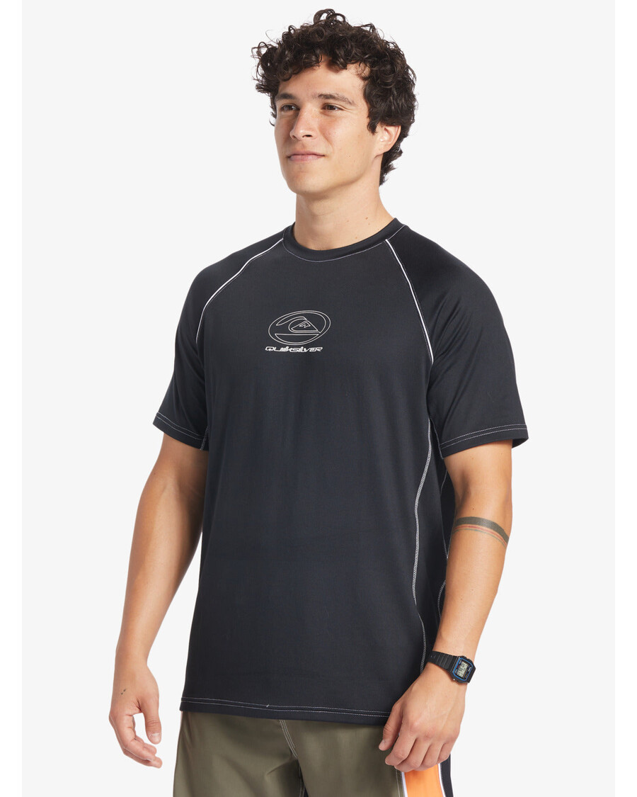 Quik Silver Saturn Surf Tee Short Sleeve Surf Tee - Black