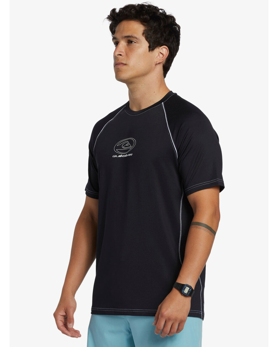 Quik Silver Saturn Surf Tee Short Sleeve Surf Tee - Black