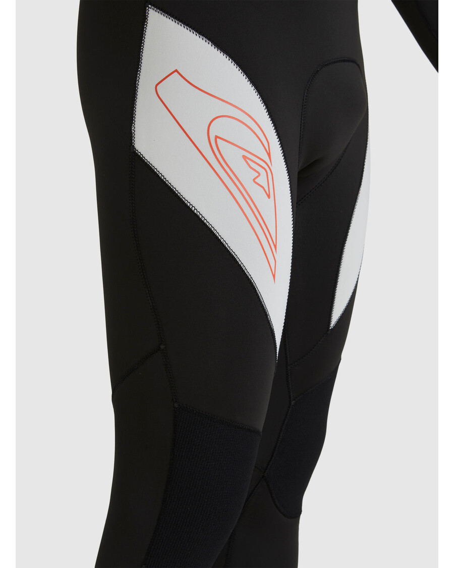 Neopren Quiksilver 3/2mm Na Každodenní Saturn Na Zadním Zipu - černý/lunární Rock