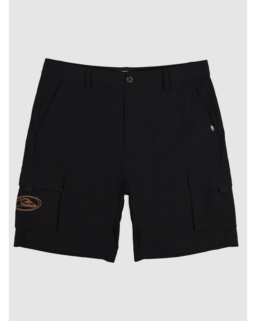 מכנסי קרגו קצרים Quik כסף אקולייזר 20 אינץ' - שחור