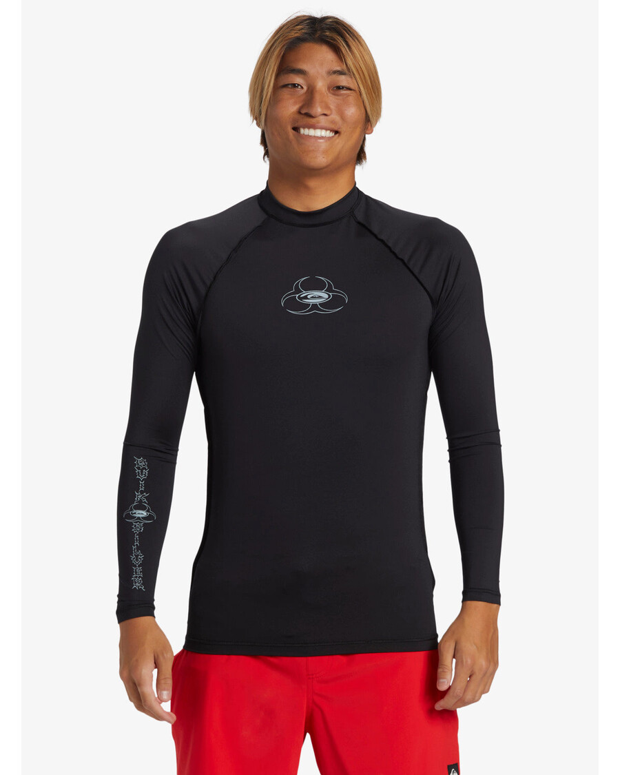 Quik Silver Saturn UPF 50 Long Sleeve Rashguard - Black