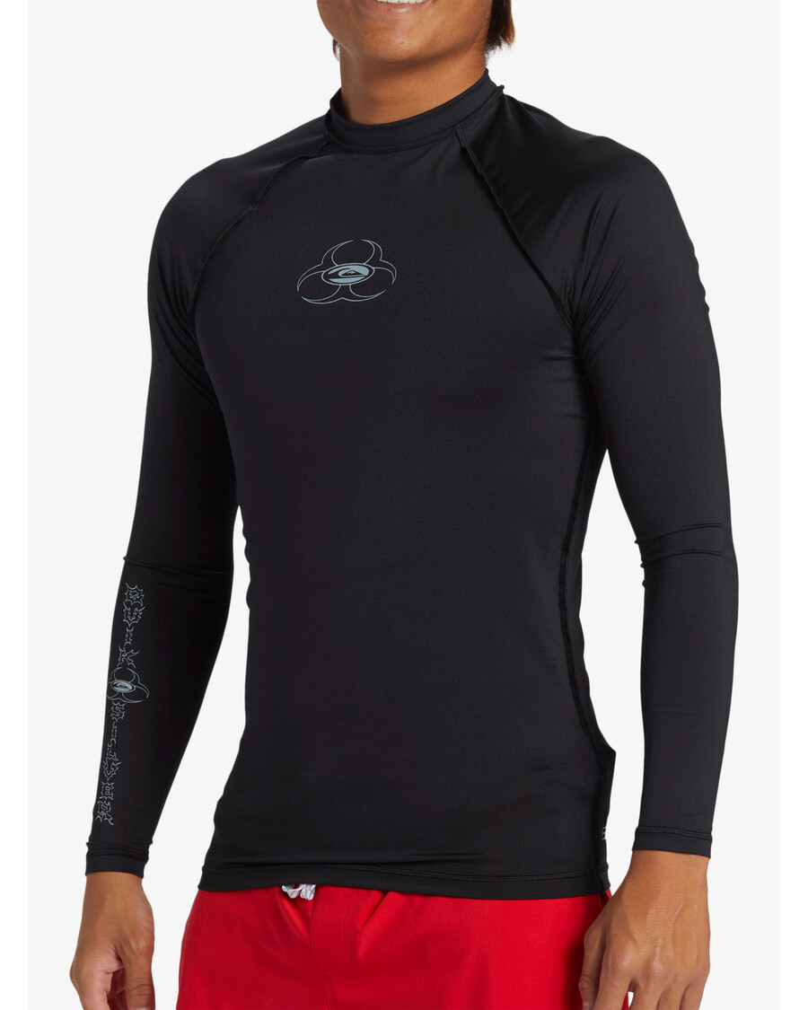 Quik Silver Saturn UPF 50 Long Sleeve Rashguard - Black