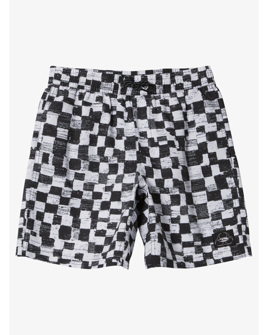 Quiksilver Pojkar 8-16 Vardagsrutor 15" Badbyxor - Svarta