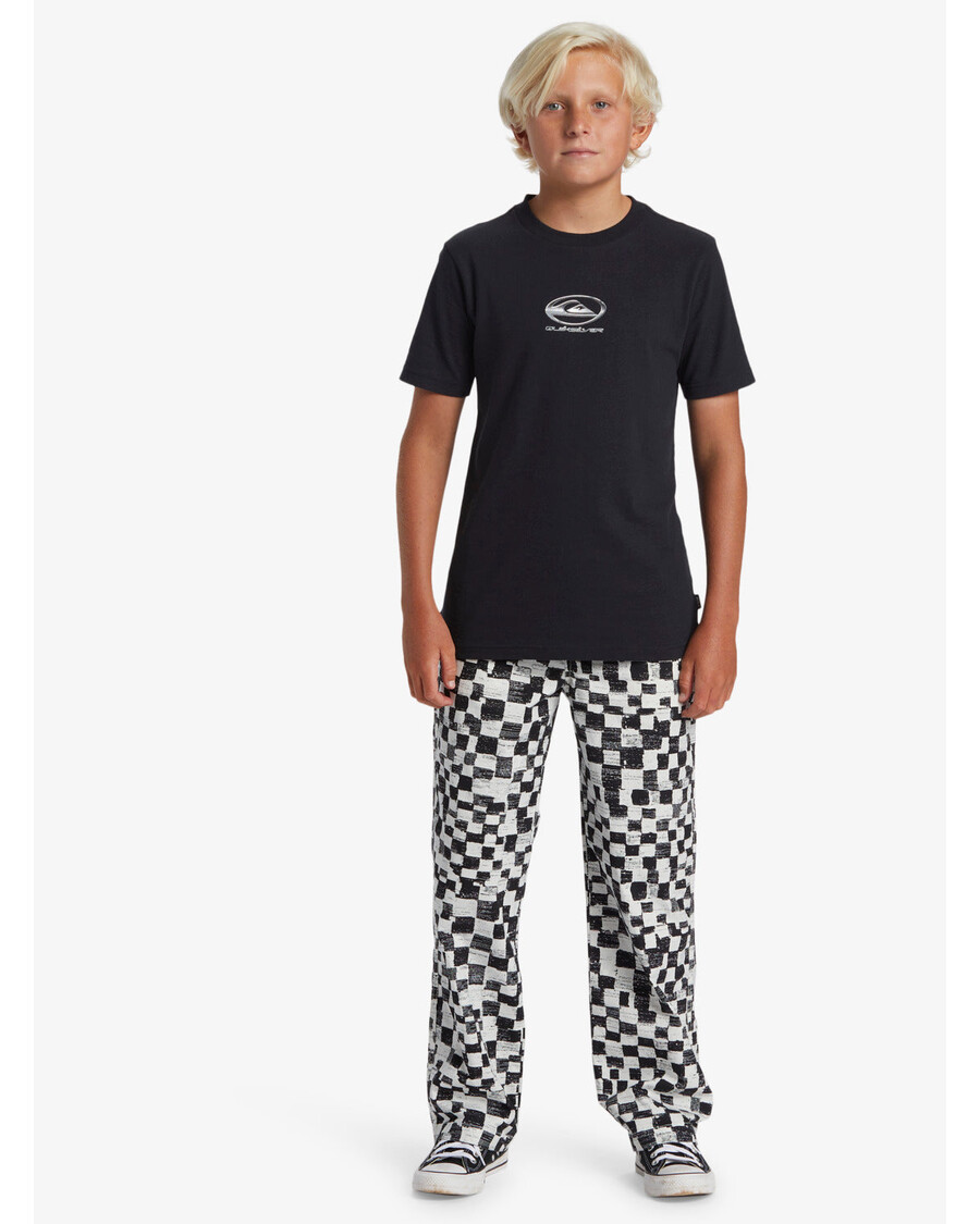 Quik Silver Boys 8-16 Saturn Distort Beach Pant Pantaloni Yout - Black Distort Youth