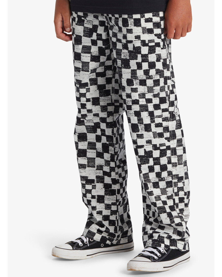 Quik Silver Boys 8-16 Saturn Distort Beach Pant Pantaloni Yout - Black Distort Youth