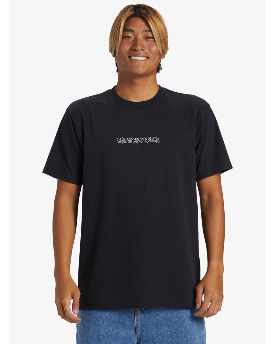 Quik Silver Razor Short Sleeve Saturn T-Shirt - Black