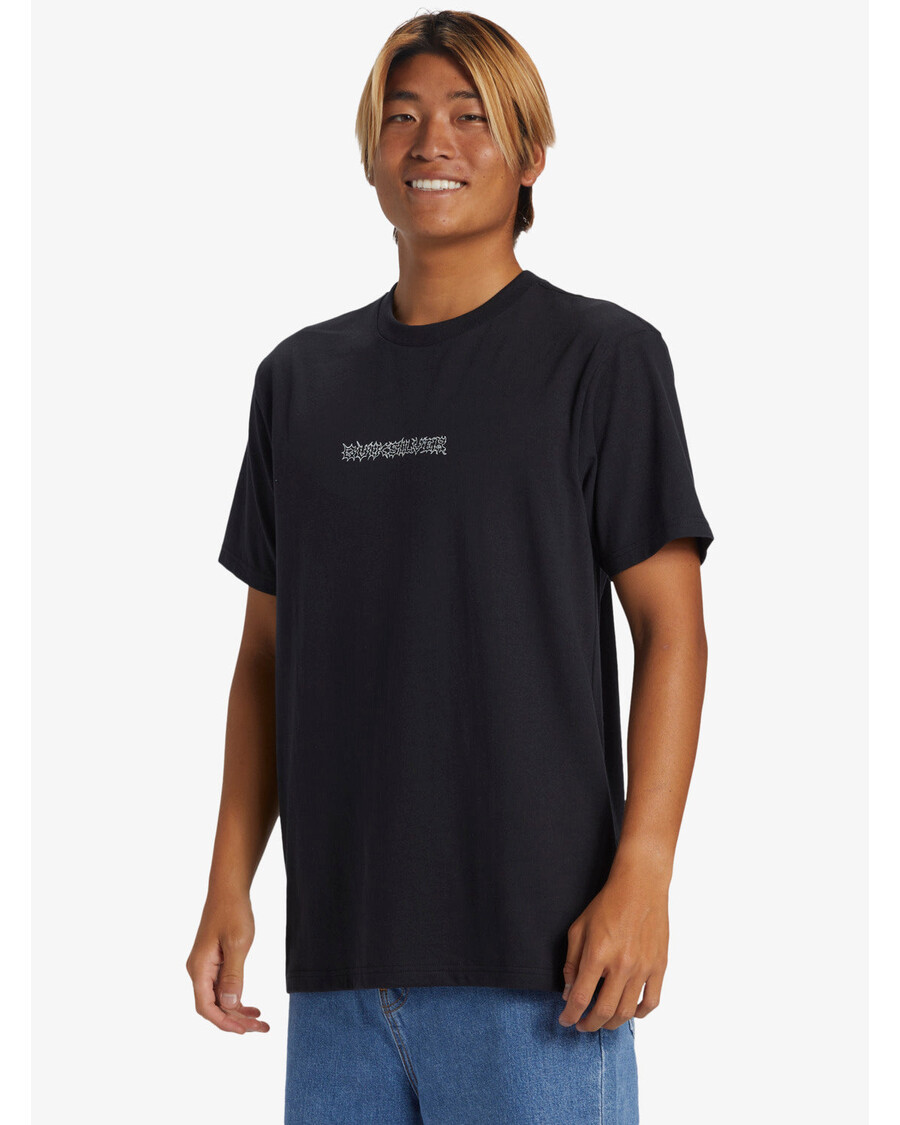 Quik Silver Razor Short Sleeve Saturn T-Shirt - Black