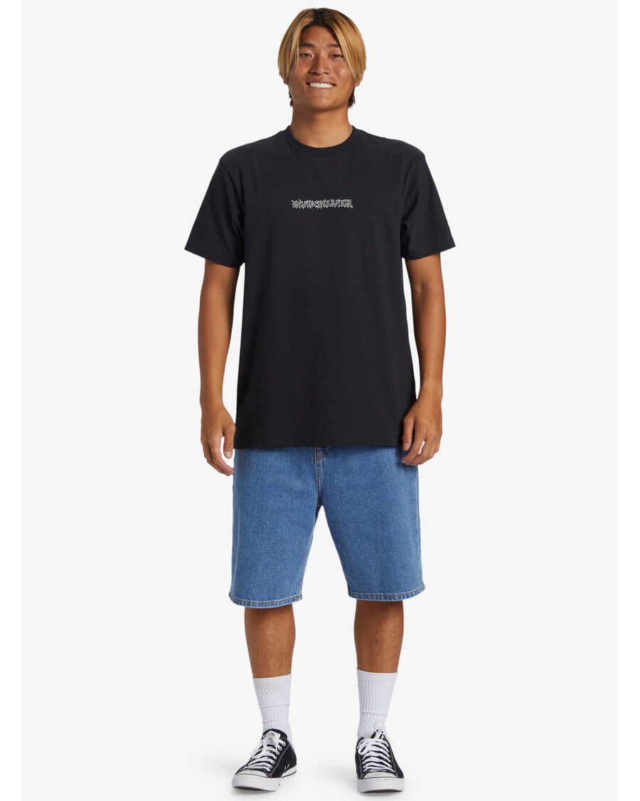 Quik Silver Razor Short Sleeve Saturn T-Shirt - Black