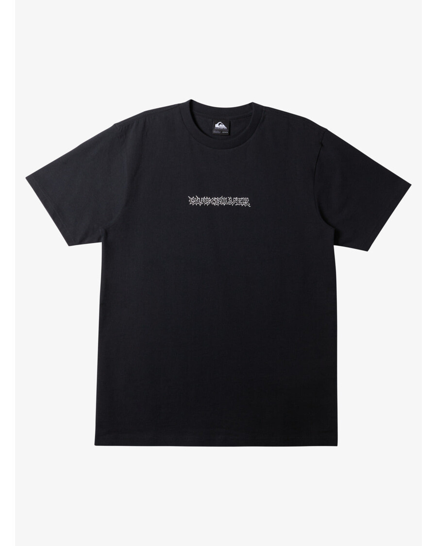 Quiksilver ξυράφι κοντομάνικο Saturn μπλουζάκι - μαύρο