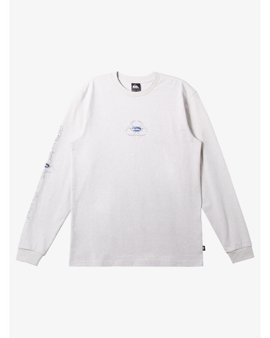 Quiksilver Biohazard חולצת סאטורן עם שרוולים ארוכים - שלג אברש