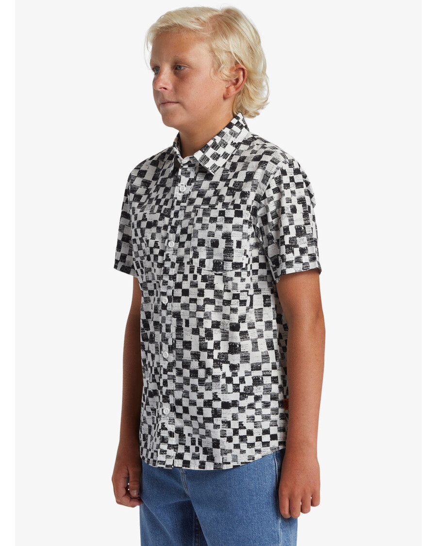 Quiksilver Chlapci 8-16 Saturn Skresľujú Košeľa S Krátkym Rukávom - čierna Ortuť Ss Mládež