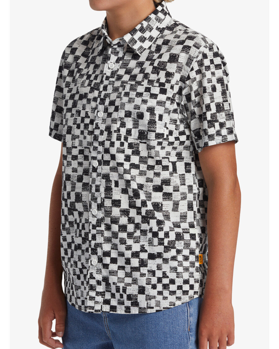 Quiksilver Chlapci 8-16 Saturn Skresľujú Košeľa S Krátkym Rukávom - čierna Ortuť Ss Mládež