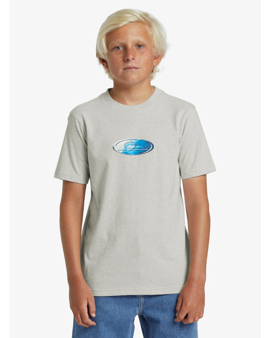 Quik Silver Boys 8-16 N.A.R T-Shirt - Snow Heather