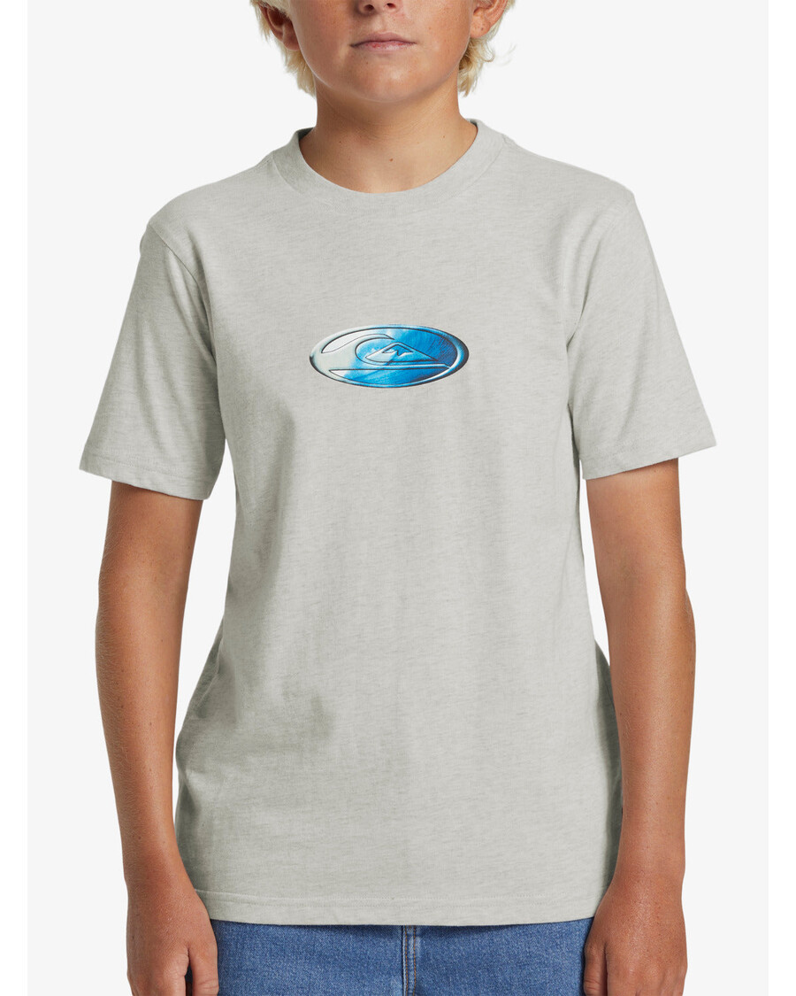 Quik Silver Boys 8-16 N.A.R T-Shirt - Snow Heather