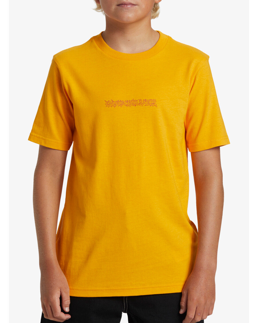 חולצת טי Quiksilver בנים 8-16 - צהוב זוהר