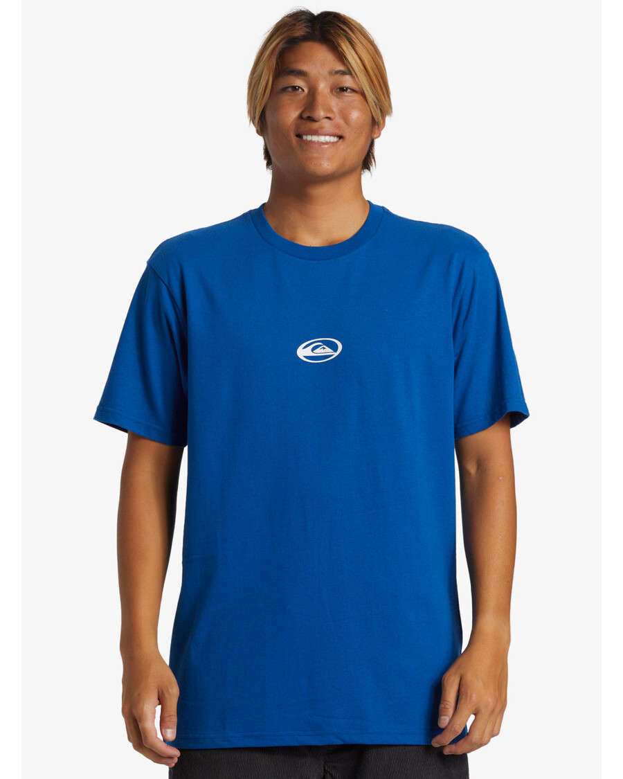 Quiksilver Saturn Logo Dna Tričko - Monaco Blue